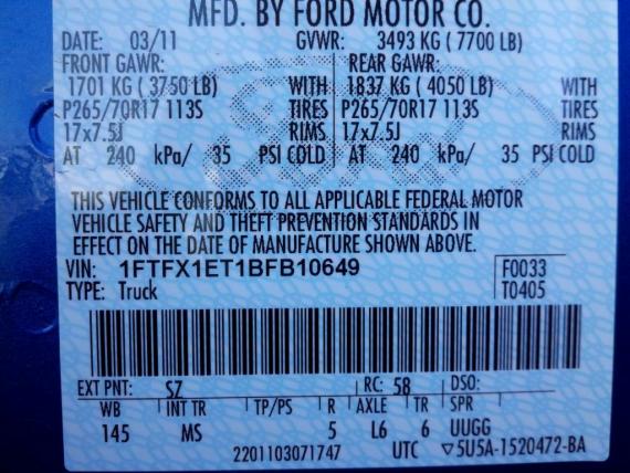 1995 Ford f150 axle code h9 #4