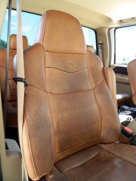 How To Clean And Condition Ford King Ranch Leather Blue Oval Trucks - 2004 F250 King Ranch Seat Covers