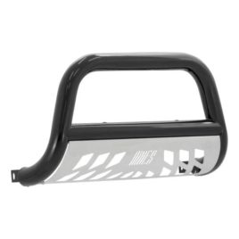 Aries Stealth Hi-Gloss Black Bull Bar W/ Stainless Steel Skid Plate