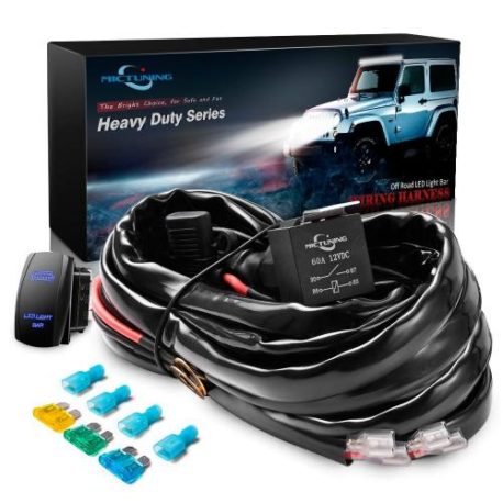 mictuning_hd_12-gauge_600_watt_led_light_bar_wiring_harness_kit_with_60-amp_relay_fuse_rocker_switch