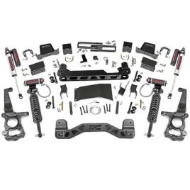 Rough Country 6-Inch Lift Kit W/ Reservoir Coil-Over Struts & Shocks 2015-2018 F-150 4WD