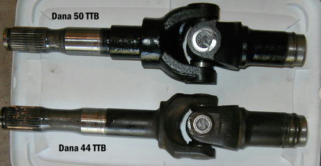 Dana 44 Axle Shaft Length Chart