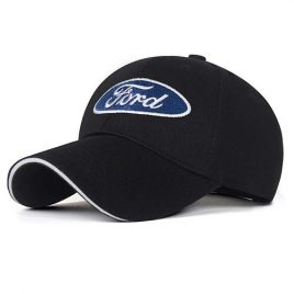 FORD LOGO CAP HAT OFFICIAL LICENSED TRUCKER CBASEBALL HAT ADJUSTABLE NAVY BLUE 