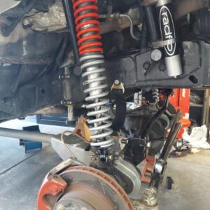 Dana 44 with James Duff radius arms and coil overs