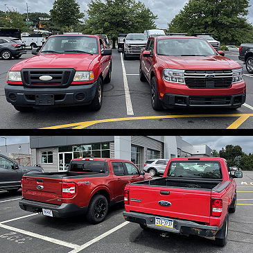 Ford Maverick And Old School Ford Ranger Comparison