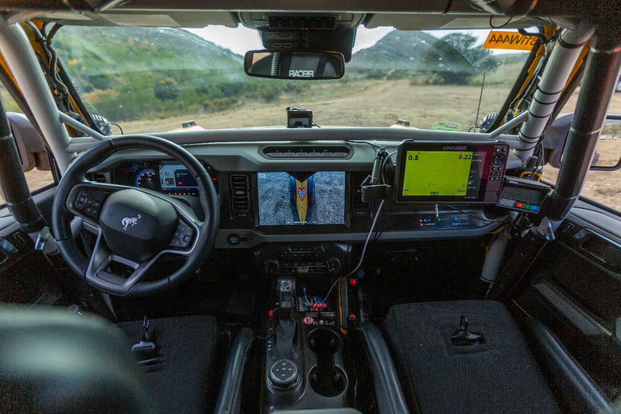 Ford Bronco Race Truck Dash At NORRA Mexican 1000 Rally