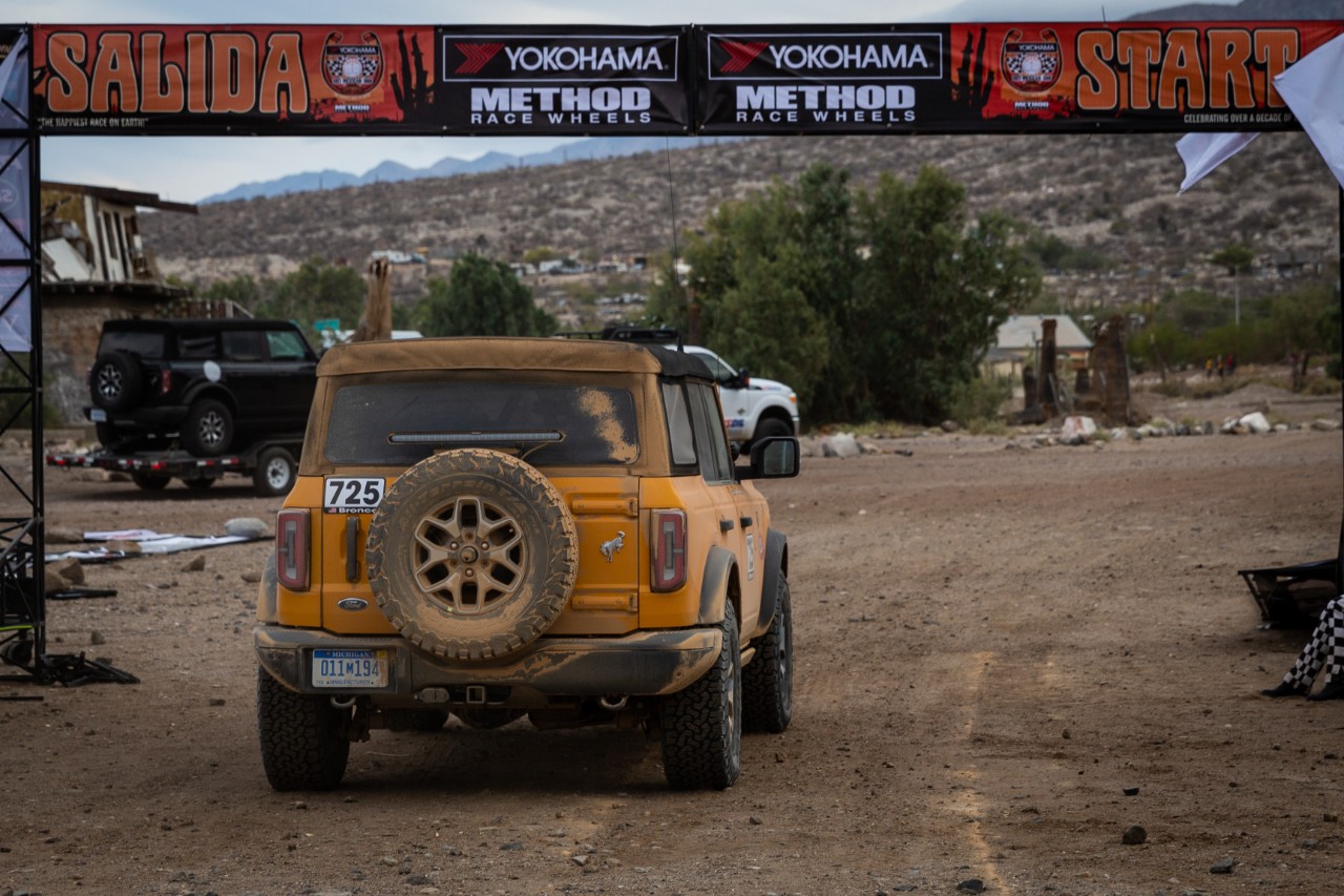 Ford Bronco At The Starting Line At NORRA Mexican 1000 Rally